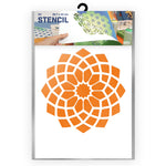 QBIX Stencil 1 Layer - Plastic - Mandala 1 image 0