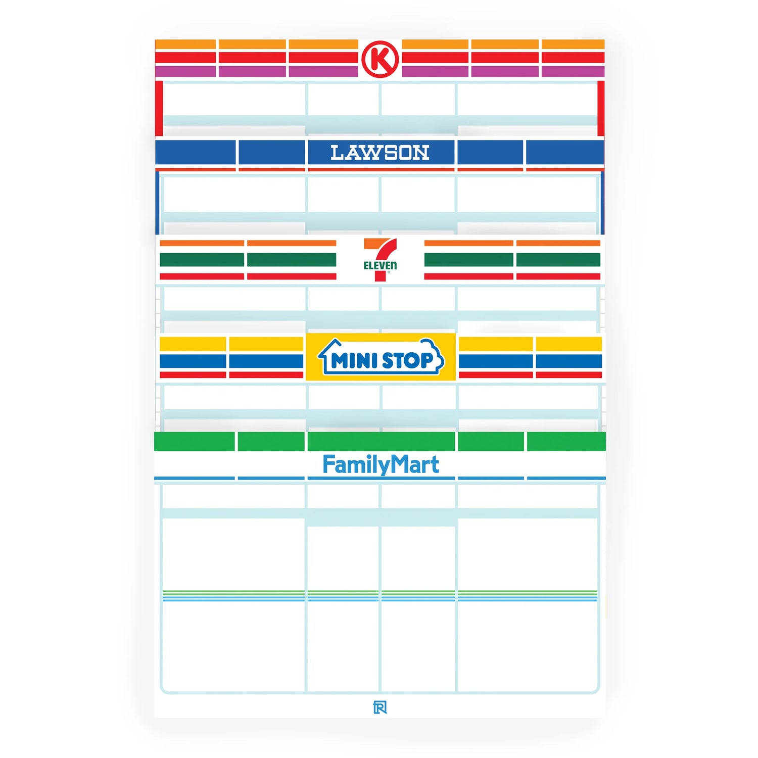 Raw Inc Eggshell Stickers - Japanese Convenience Store